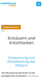 Mobile Screenshot of entsaeuern-entschlacken.com